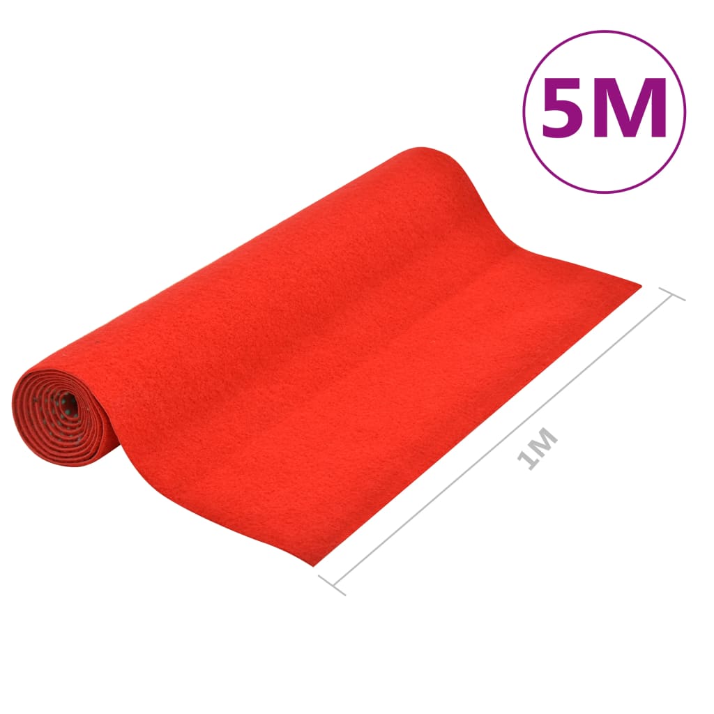 Berkfield Artificial Grass with Studs 5x1 m Red