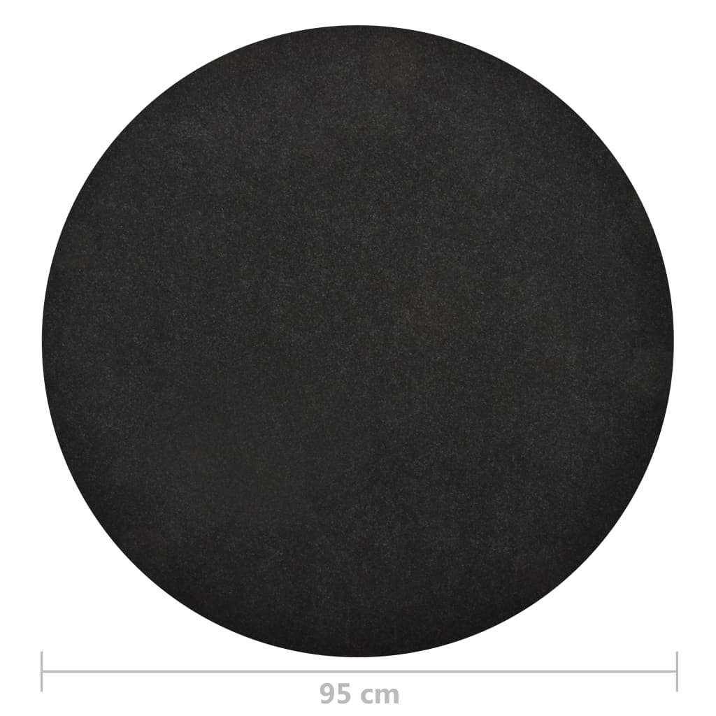 Berkfield Artificial Grass with Studs Dia.95 cm Anthracite Round