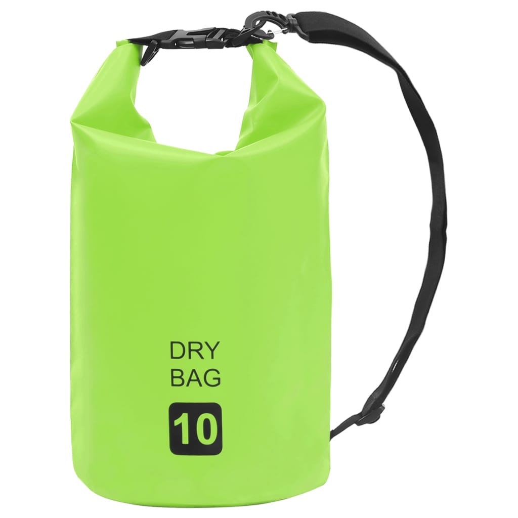Berkfield Dry Bag Green 10 L PVC