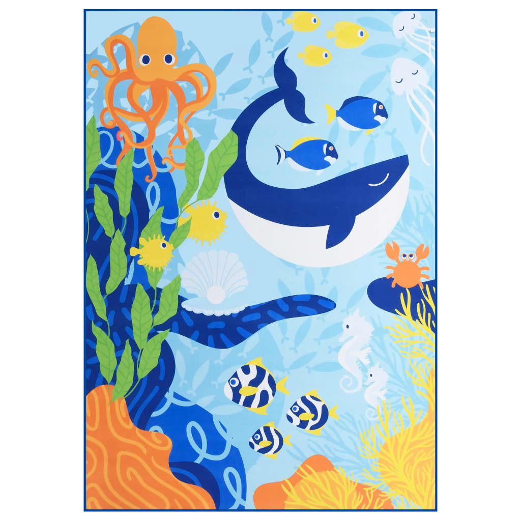 Berkfield Printed Rug Multicolour 80x150 cm Fabric