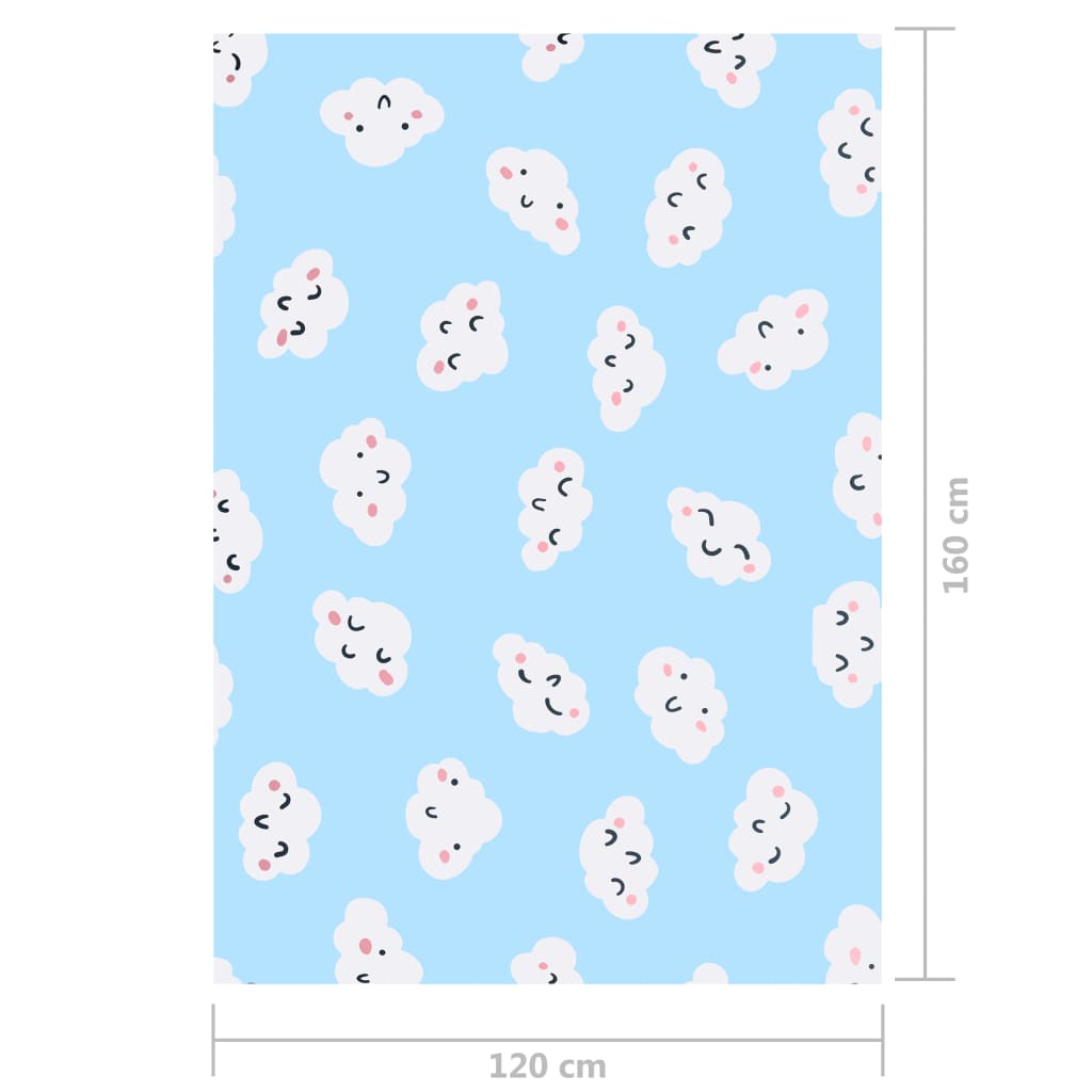 Berkfield Printed Rug Multicolour 120x160 cm Fabric