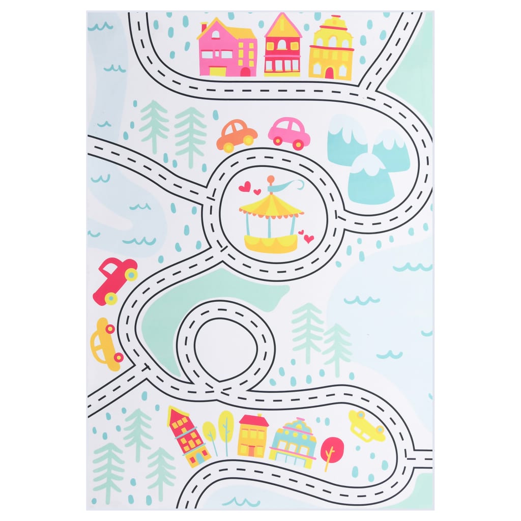 Berkfield Printed Rug Multicolour 80x150 cm Fabric