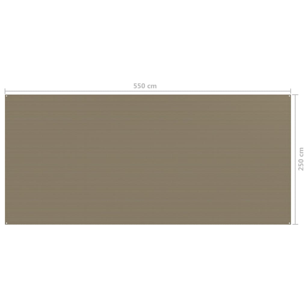 Berkfield Tent Carpet 250x550 cm Taupe