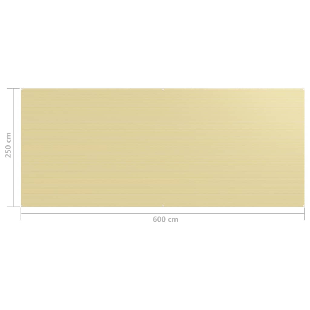Berkfield Tent Carpet 250x600 cm Beige