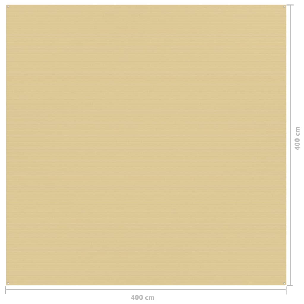 Berkfield Tent Carpet 400x400 cm Beige