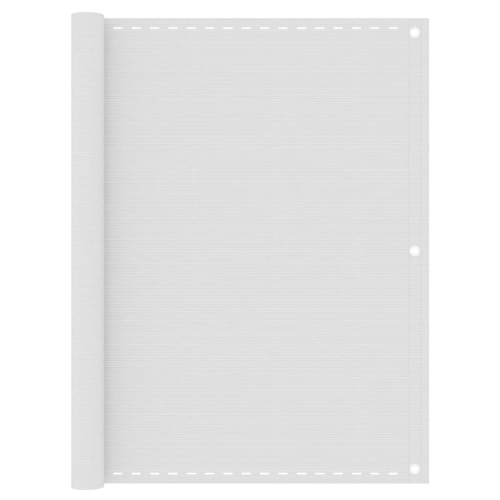Berkfield Balcony Screen White 120x500 cm HDPE