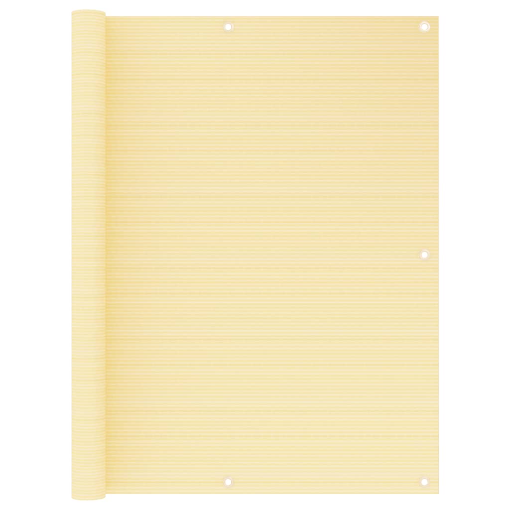 Berkfield Balcony Screen Beige 120x300 cm HDPE