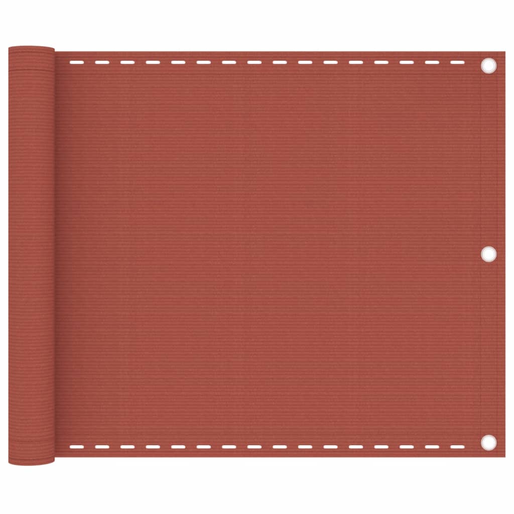 Berkfield Balcony Screen Terracotta 75x500 cm HDPE