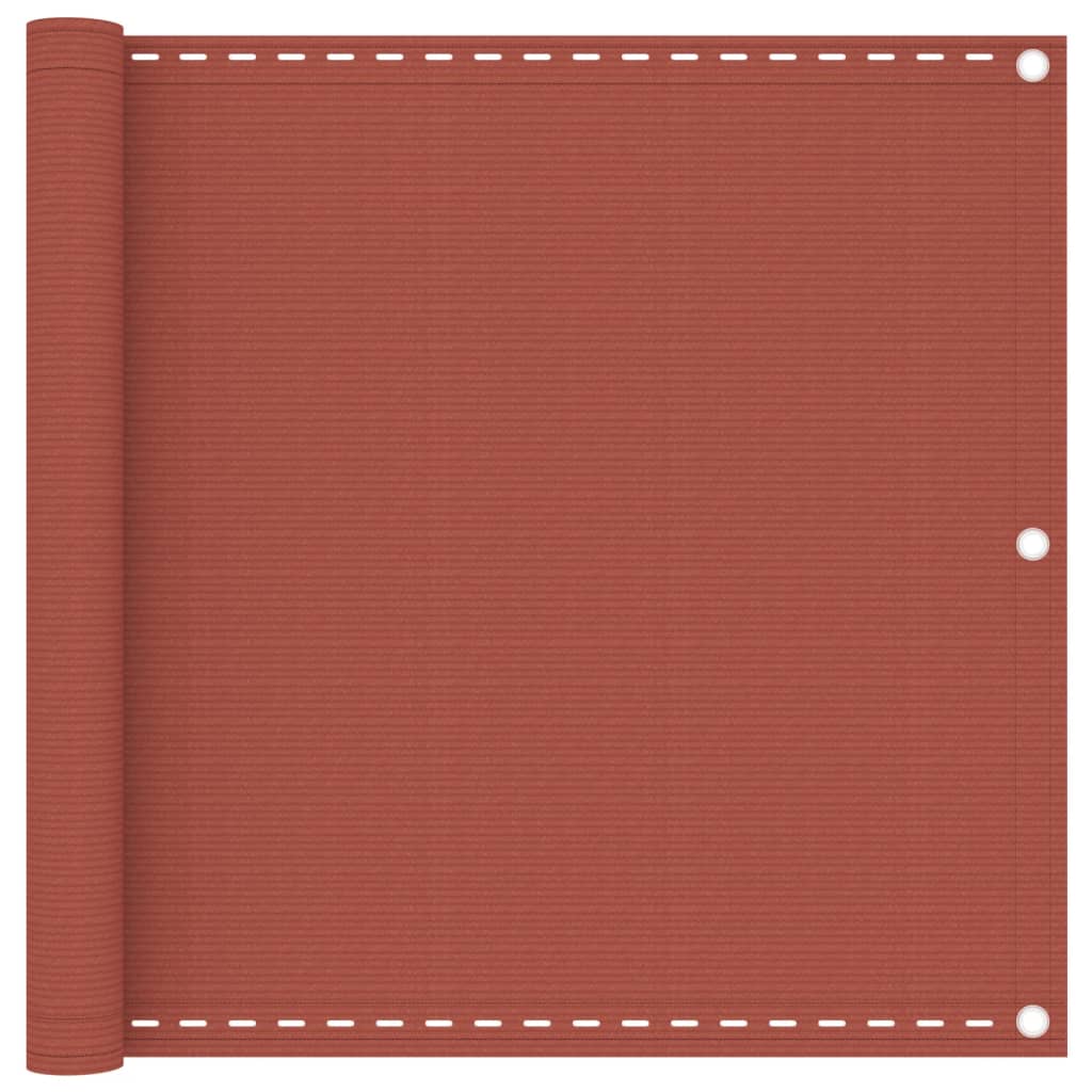 Berkfield Balcony Screen Terracotta 90x400 cm HDPE