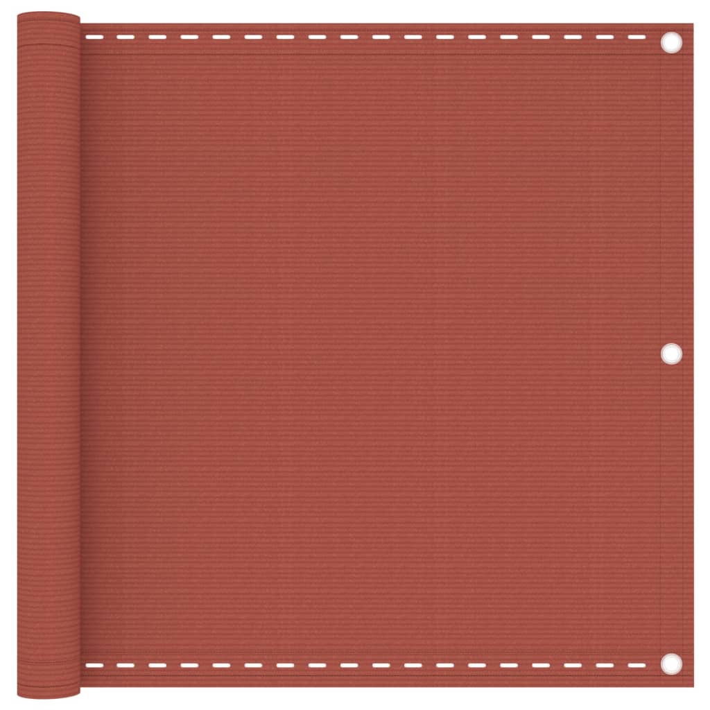 Berkfield Balcony Screen Terracotta 90x500 cm HDPE