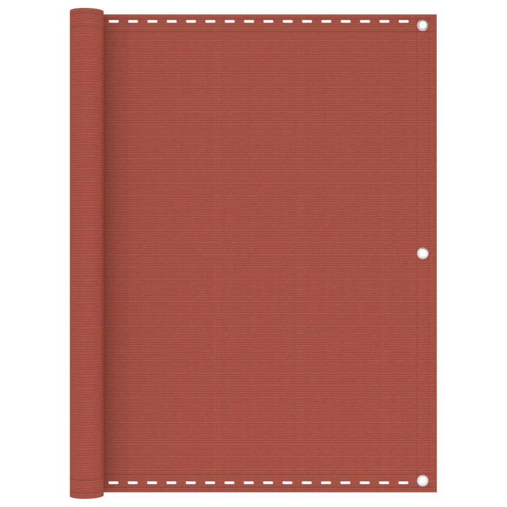 Berkfield Balcony Screen Terracotta 120x500 cm HDPE