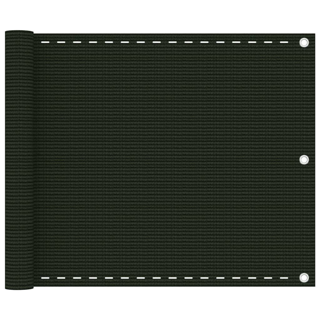 Berkfield Balcony Screen Dark Green 75x400 cm HDPE