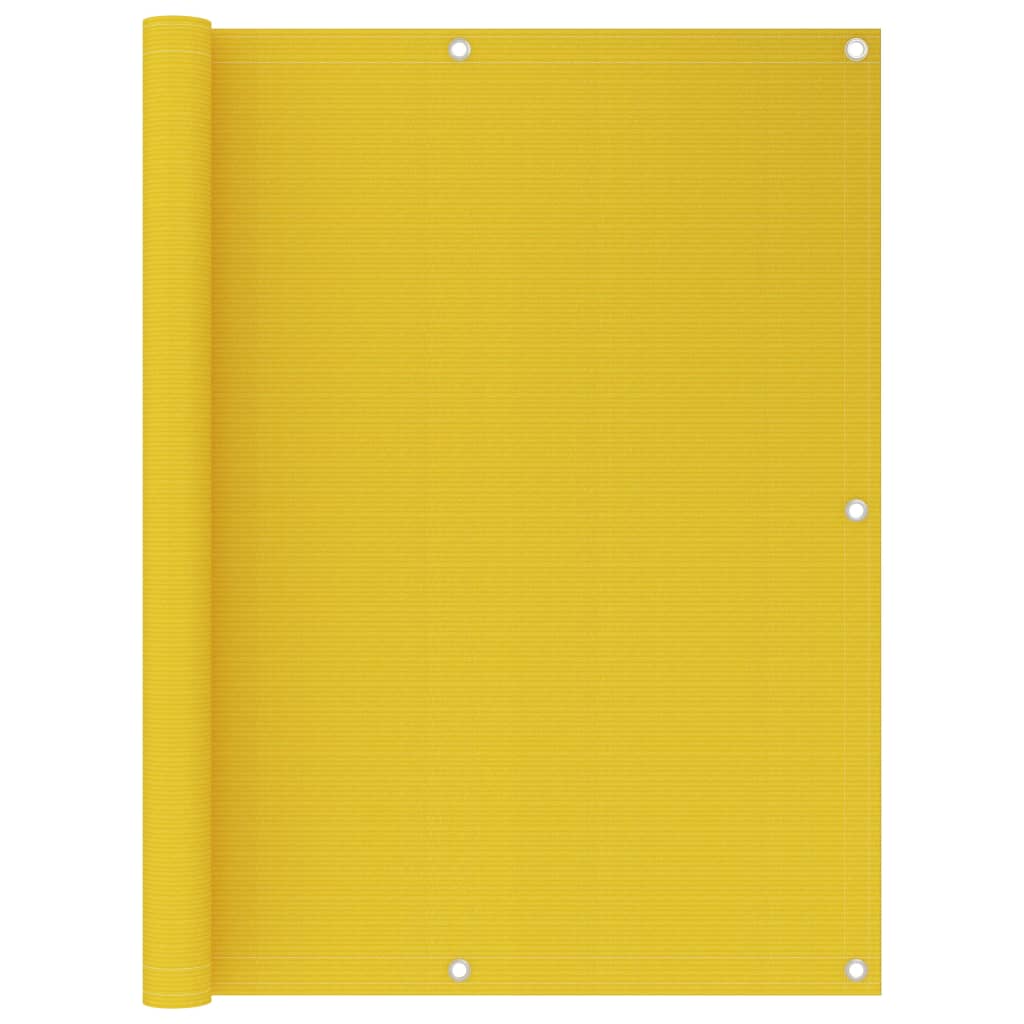 Berkfield Balcony Screen Yellow 120x400 cm HDPE