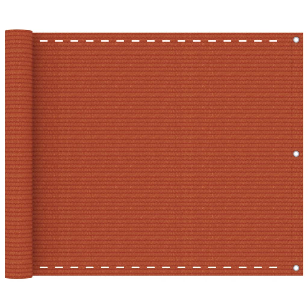 Berkfield Balcony Screen Orange 75x400 cm HDPE