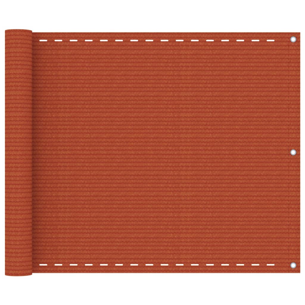 Berkfield Balcony Screen Orange 75x500 cm HDPE