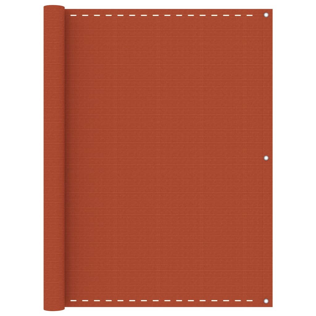 Berkfield Balcony Screen Orange 120x500 cm HDPE