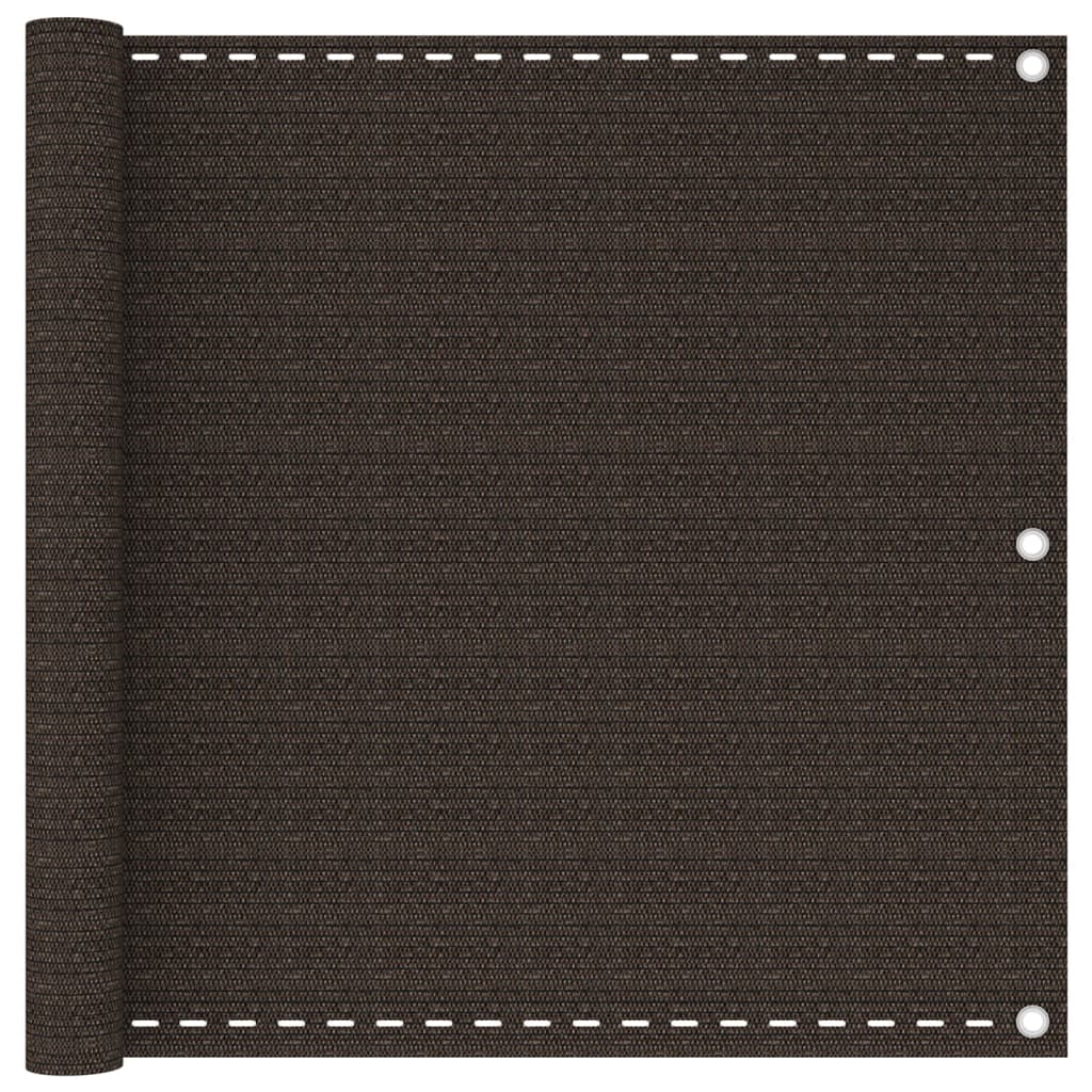 Berkfield Balcony Screen Brown 90x600 cm HDPE