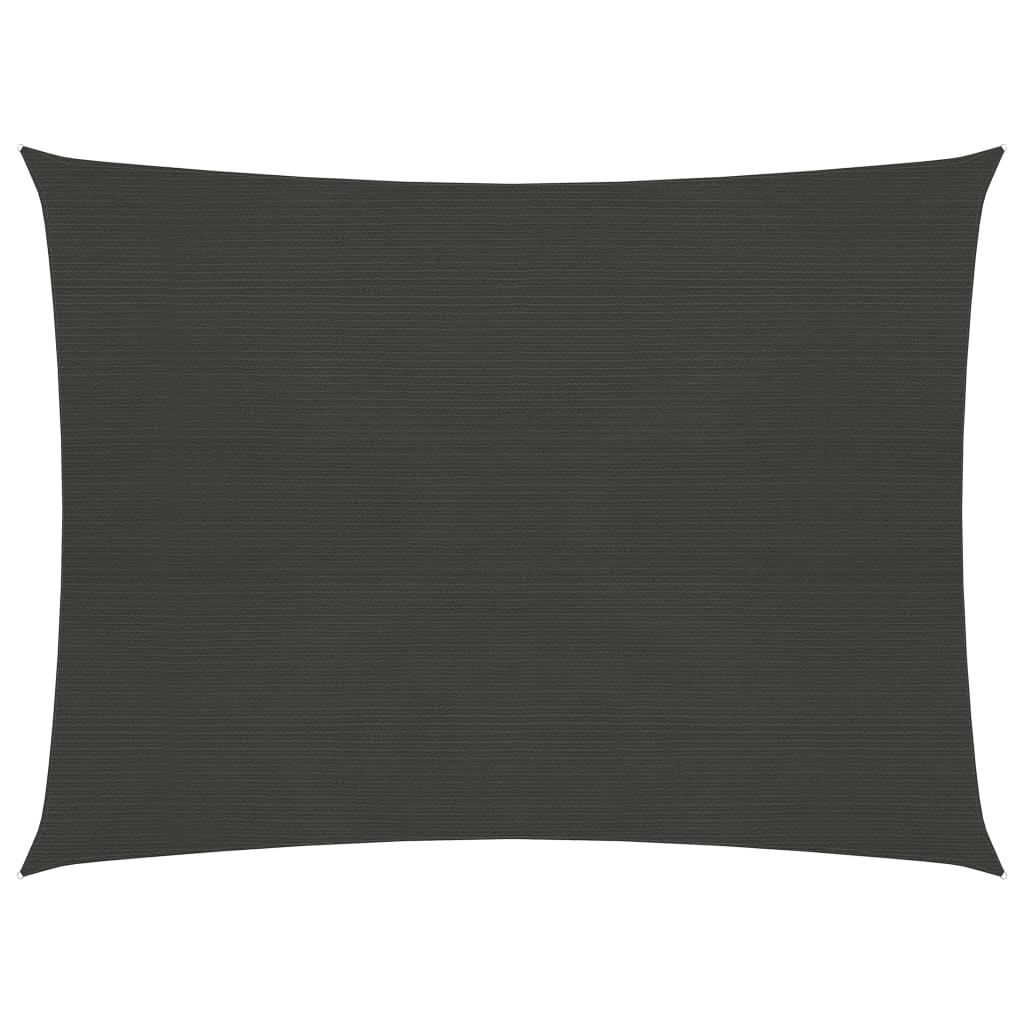Berkfield Sunshade Sail 160 g/må_ Anthracite 2x2.5 m HDPE