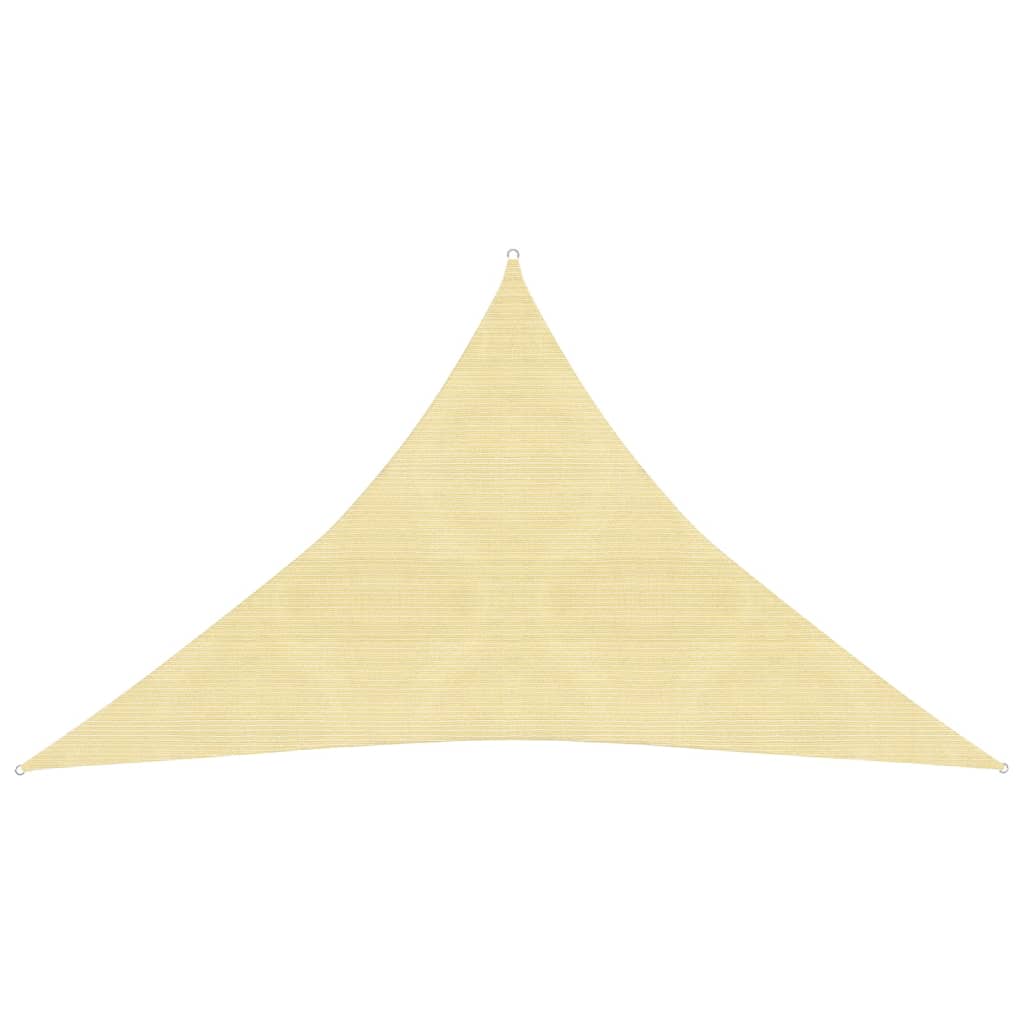 Berkfield Sunshade Sail 160 g/m�__ Beige 3.5x3.5x4.9 m HDPE