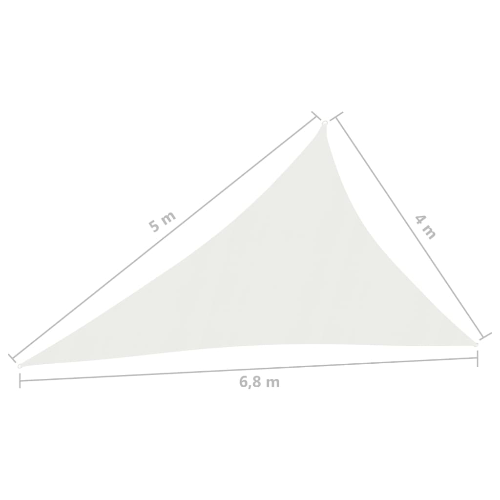 Berkfield Sunshade Sail 160 g/m�__ White 4x5x6.8 m HDPE