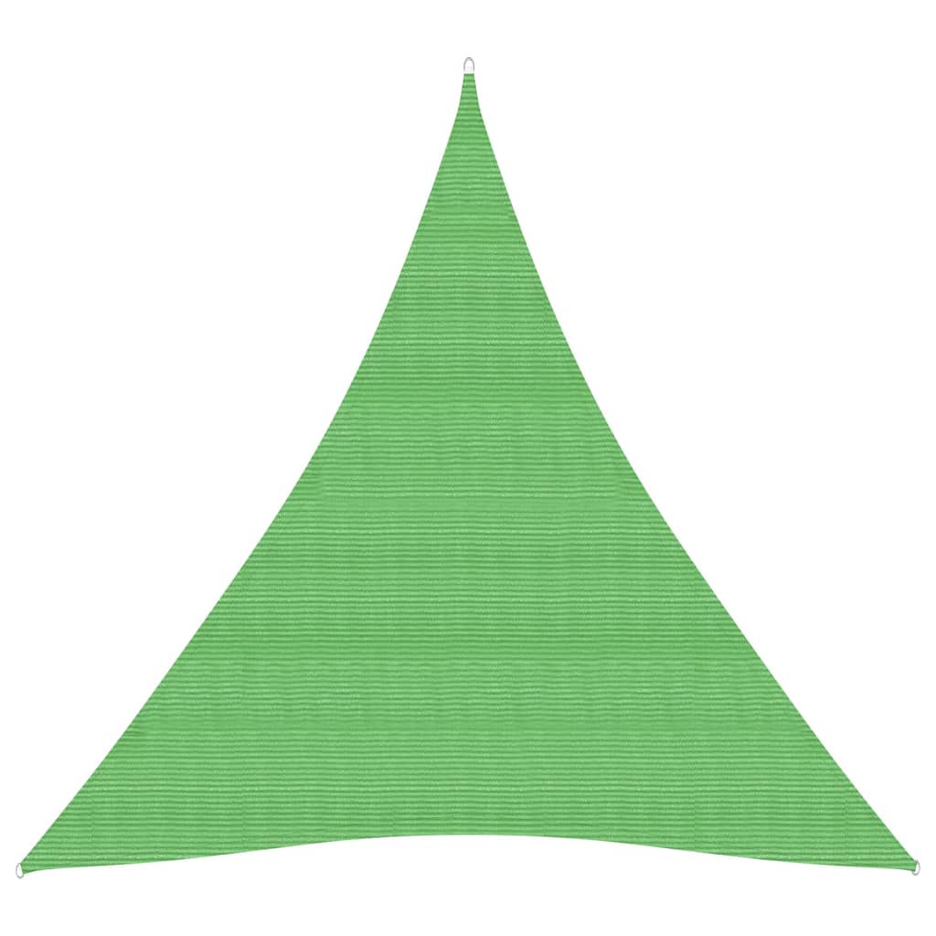 Berkfield Sunshade Sail 160 g/må_ Light Green 5x7x7 m HDPE