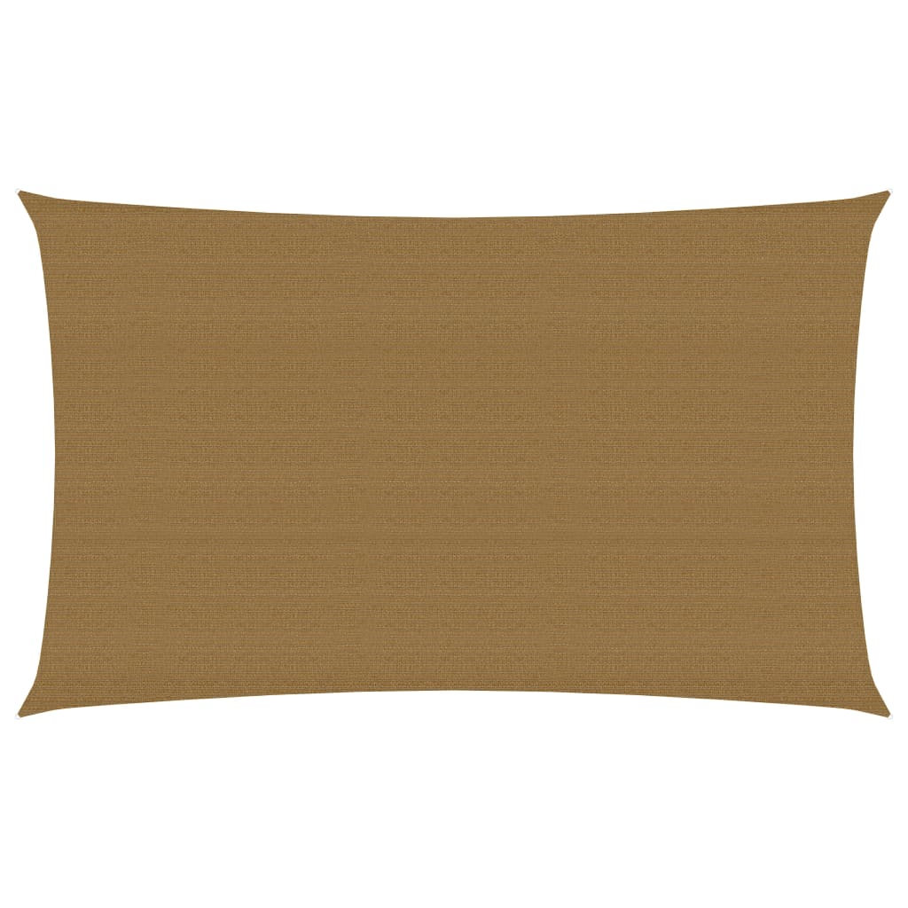 Berkfield Sunshade Sail 160 g/må_ Taupe 2.5x5 m HDPE