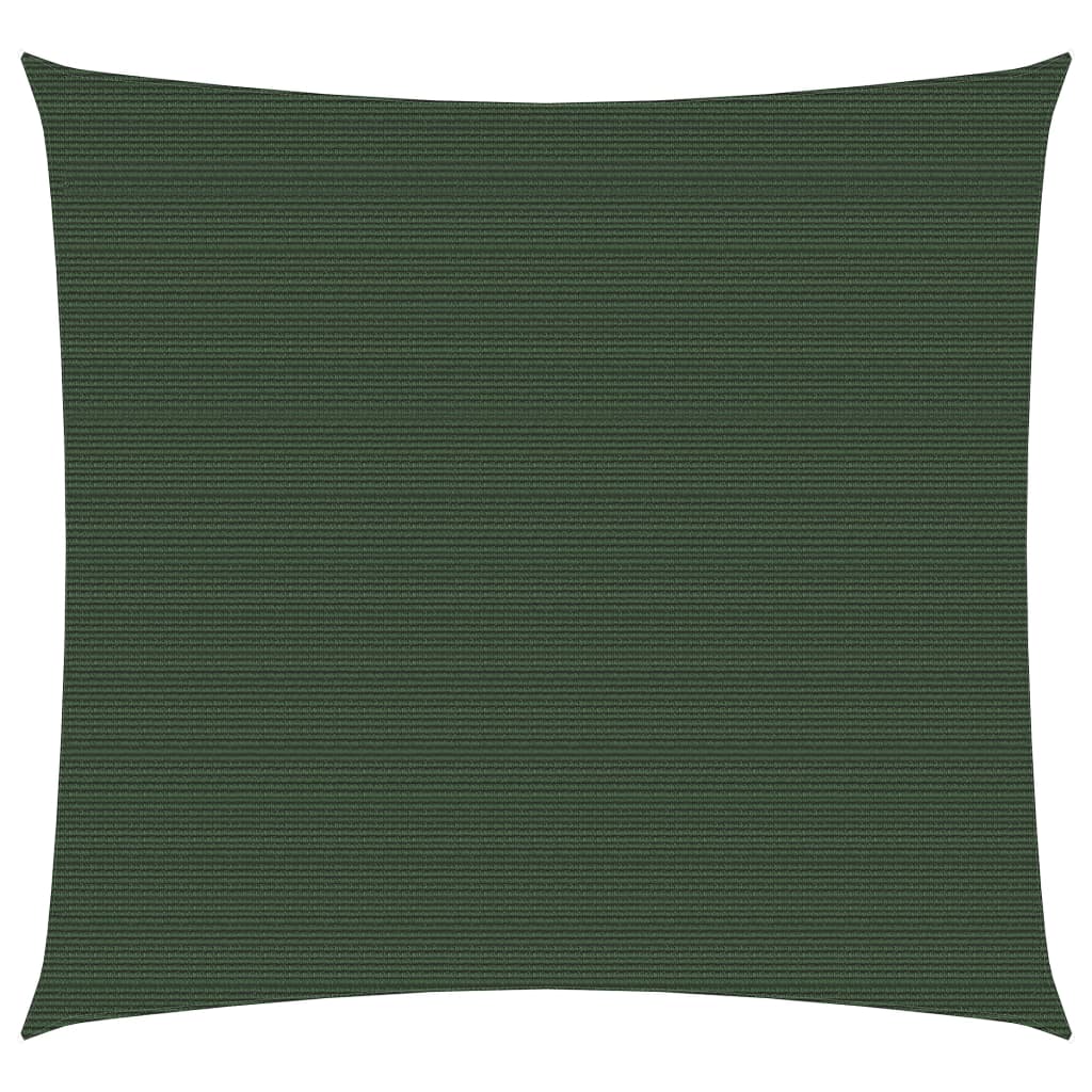 Berkfield Sunshade Sail 160 g/m�__ Dark Green 4x4 m HDPE