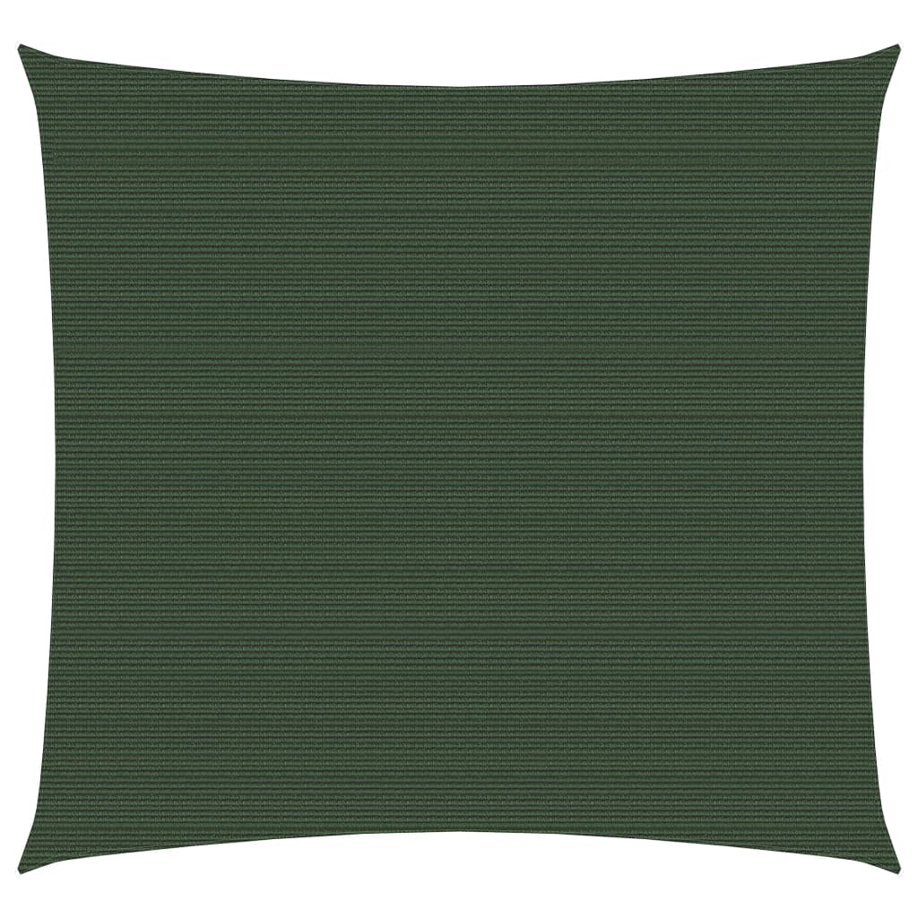 Berkfield Sunshade Sail 160 g/m�__ Dark Green 5x5 m HDPE