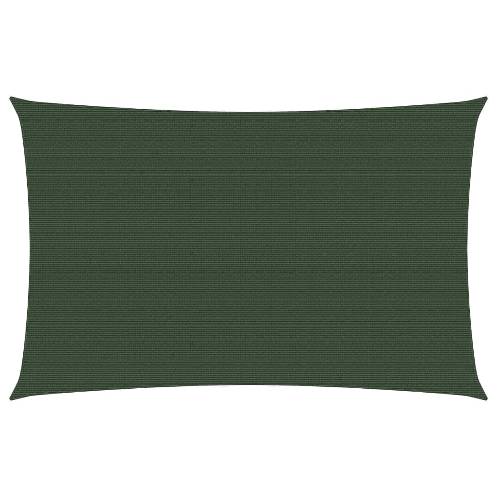 Berkfield Sunshade Sail 160 g/m�__ Dark Green 2x4 m HDPE