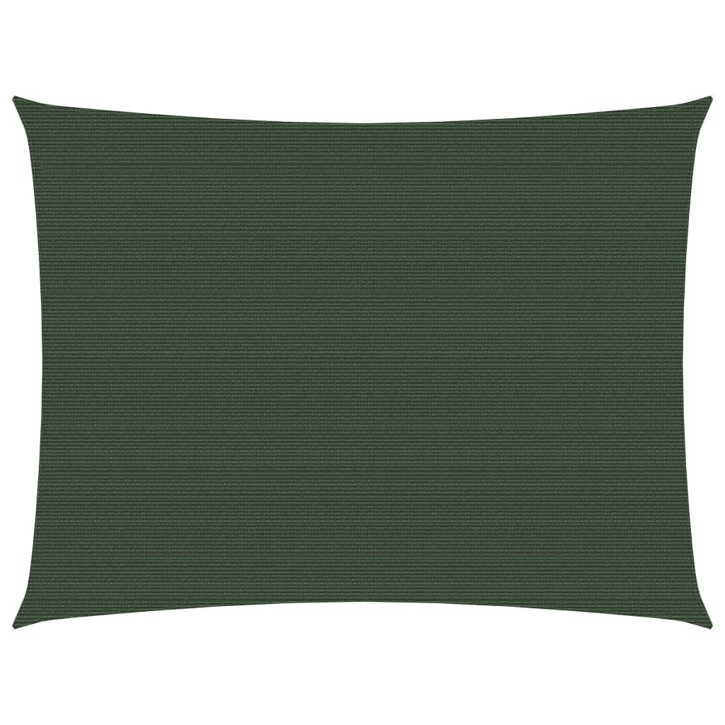 Berkfield Sunshade Sail 160 g/m�__ Dark Green 2.5x3 m HDPE