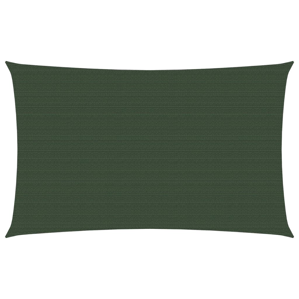 Berkfield Sunshade Sail 160 g/må_ Dark Green 3x6 m HDPE