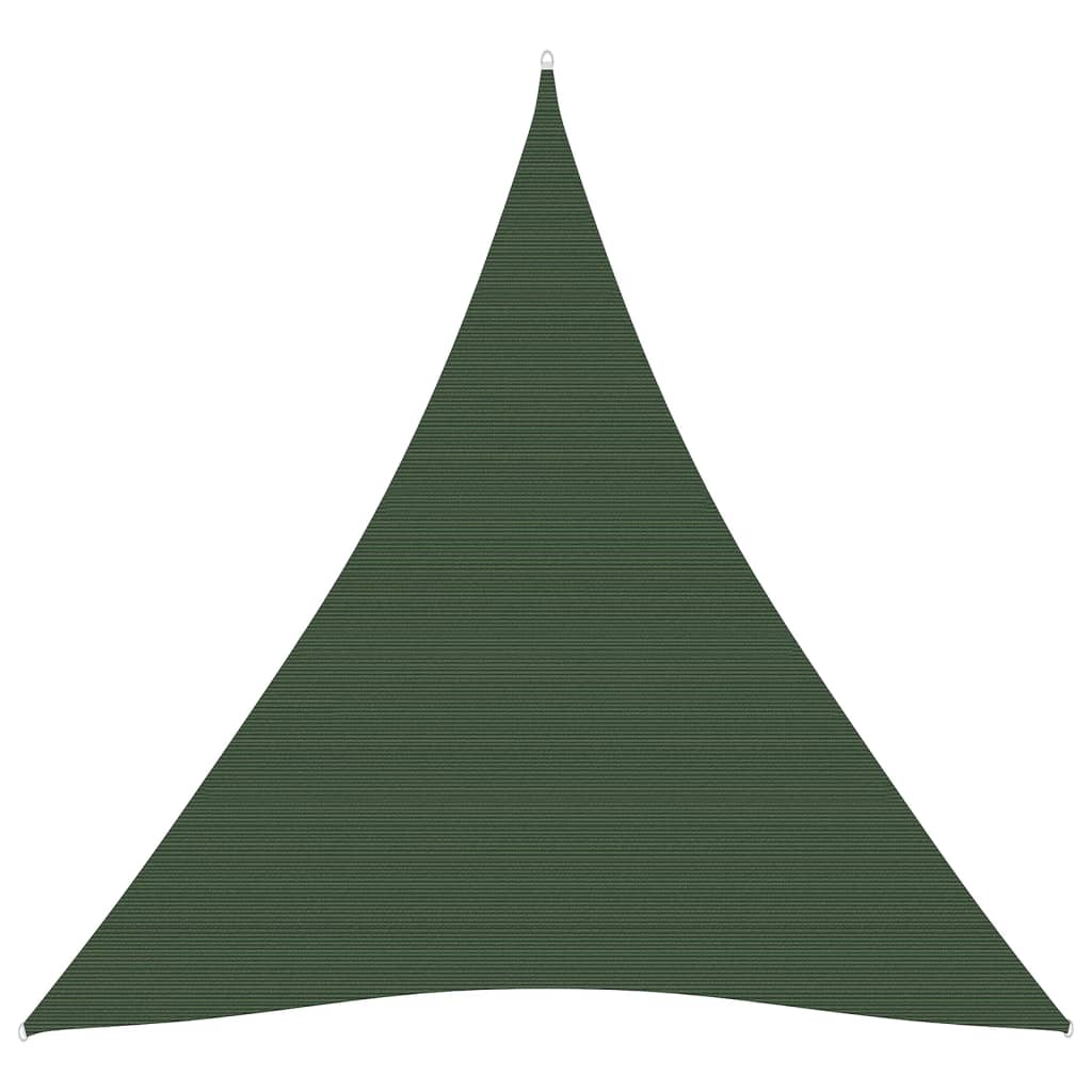 Berkfield Sunshade Sail 160 g/m�__ Dark Green 5x6x6 m HDPE