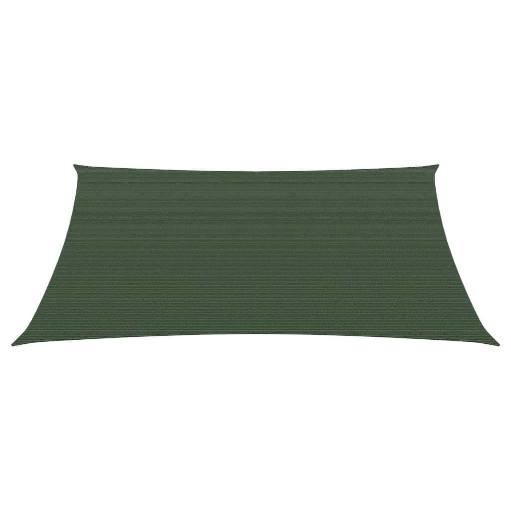 Berkfield Sunshade Sail 160 g/m�__ Dark Green 3/4x3 m HDPE