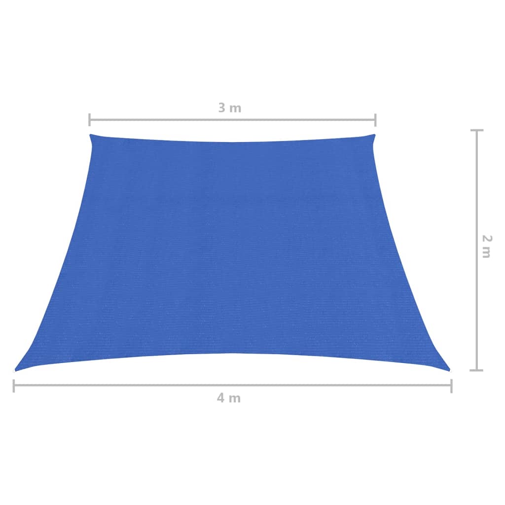 Berkfield Sunshade Sail 160 g/må_ Blue 3/4x2 m HDPE