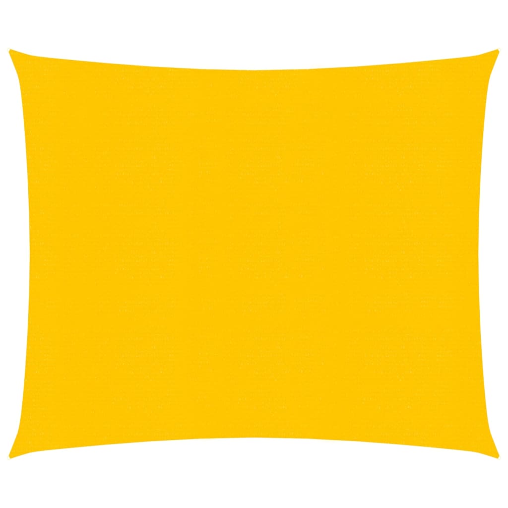 Berkfield Sunshade Sail 160 g/må_ Yellow 2x2 m HDPE
