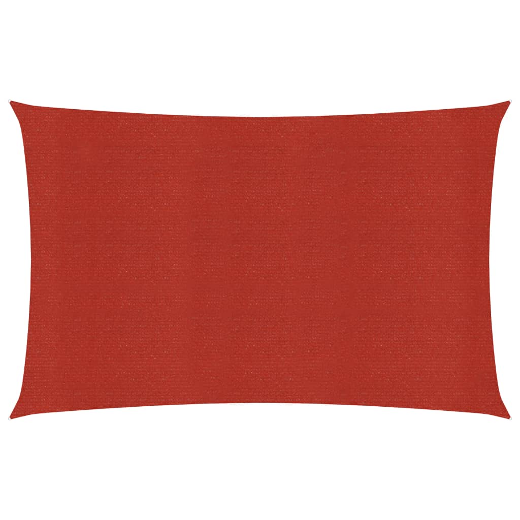 Berkfield Sunshade Sail 160 g/m�__ Red 3.5x5 m HDPE
