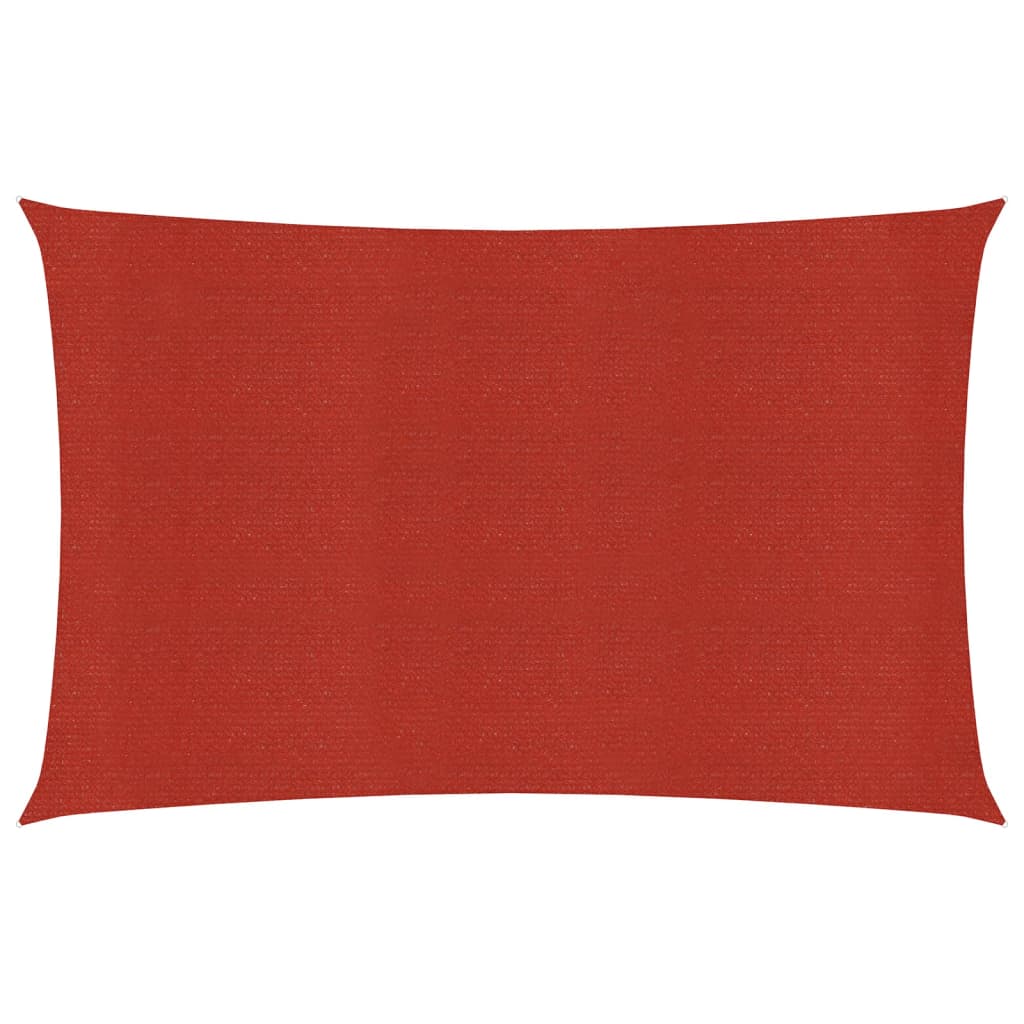 Berkfield Sunshade Sail 160 g/må_ Red 4x5 m HDPE