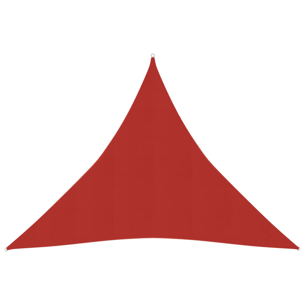 Berkfield Sunshade Sail 160 g/må_ Red 3x3x3 m HDPE