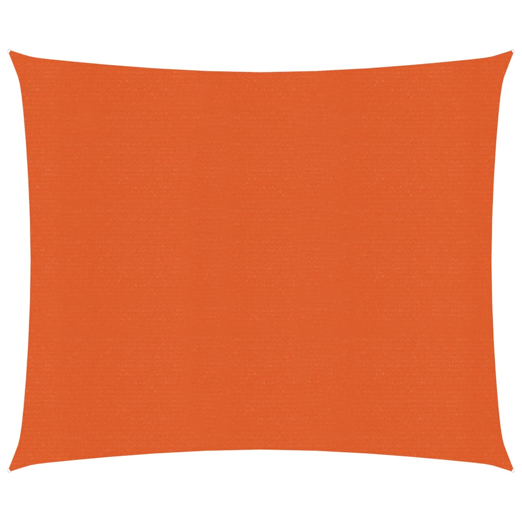 Berkfield Sunshade Sail 160 g/m�__ Orange 2.5x3 m HDPE