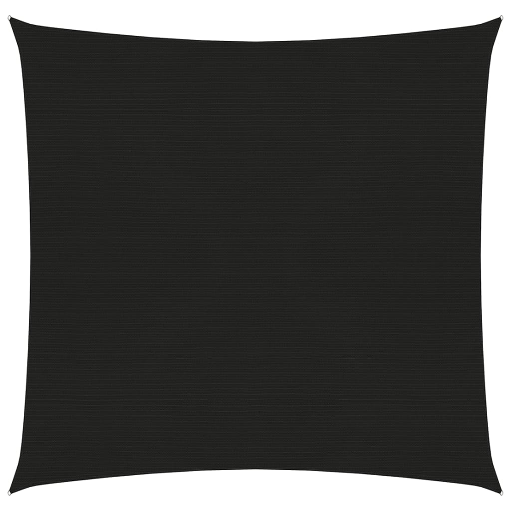 Berkfield Sunshade Sail 160 g/m�__ Black 2.5x2.5 m HDPE