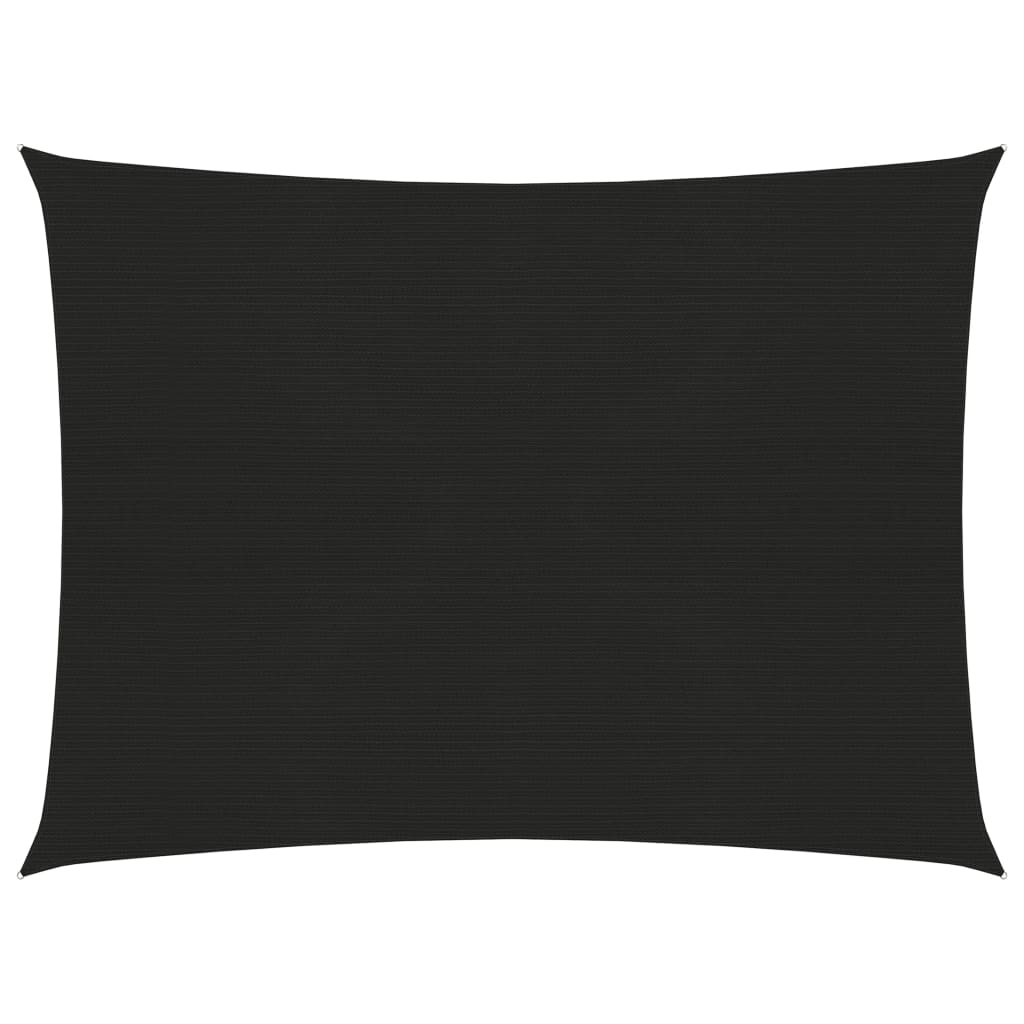 Berkfield Sunshade Sail 160 g/m�__ Black 2x2.5 m HDPE
