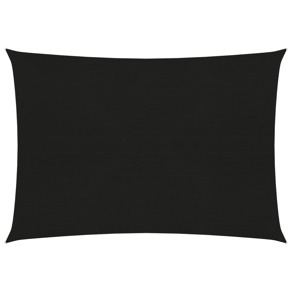 Berkfield Sunshade Sail 160 g/må_ Black 4x5 m HDPE