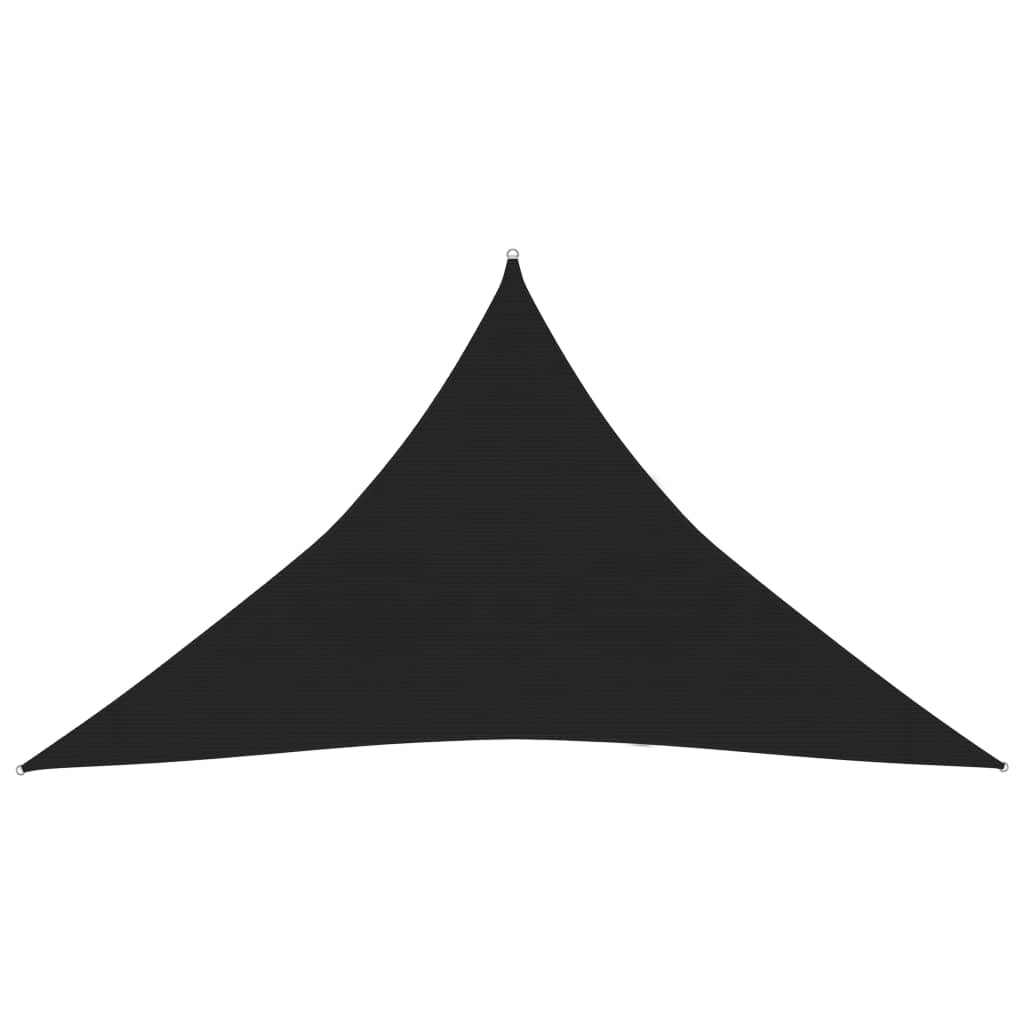 Berkfield Sunshade Sail 160 g/m�__ Black 3.5x3.5x4.9 m HDPE