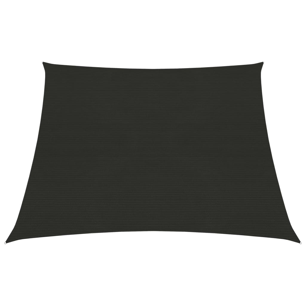 Berkfield Sunshade Sail 160 g/m�__ Black 3/4x3 m HDPE