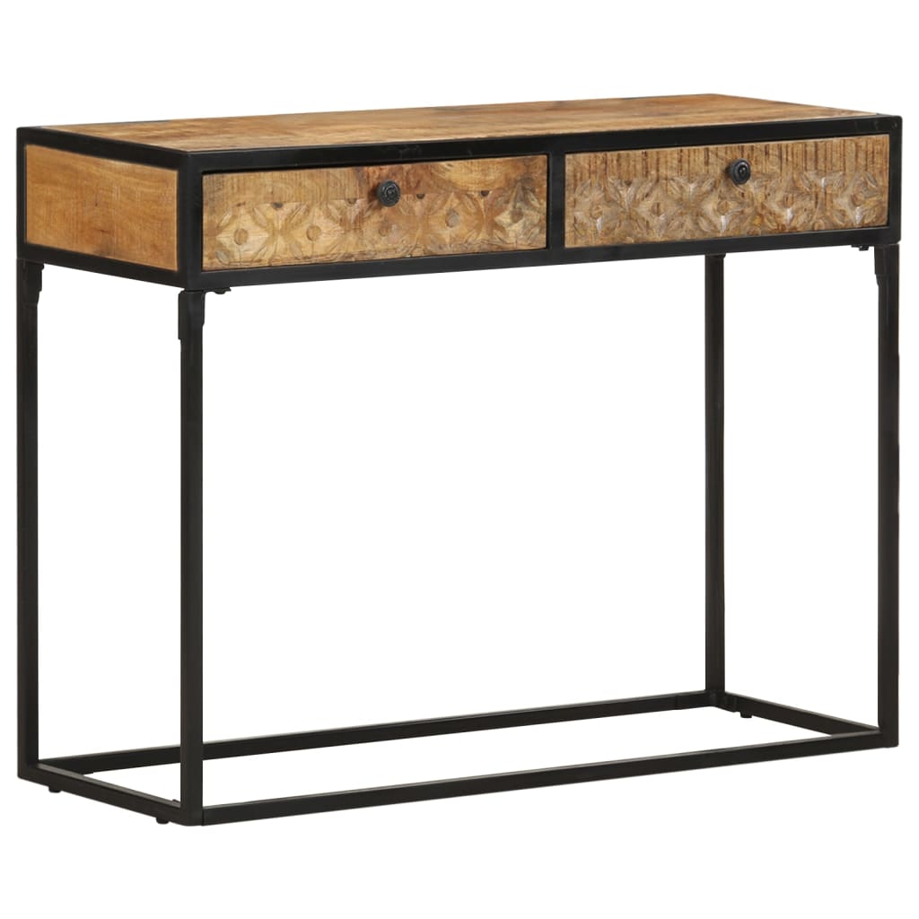 Berkfield Console Table 100x35x75 cm Solid Mango Wood