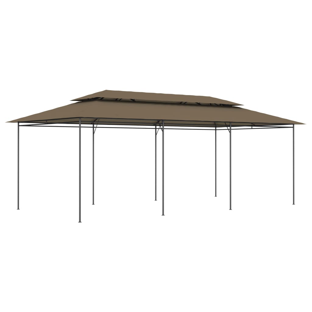 Berkfield Gazebo 600x298x270 cm Taupe 180 g/m�__