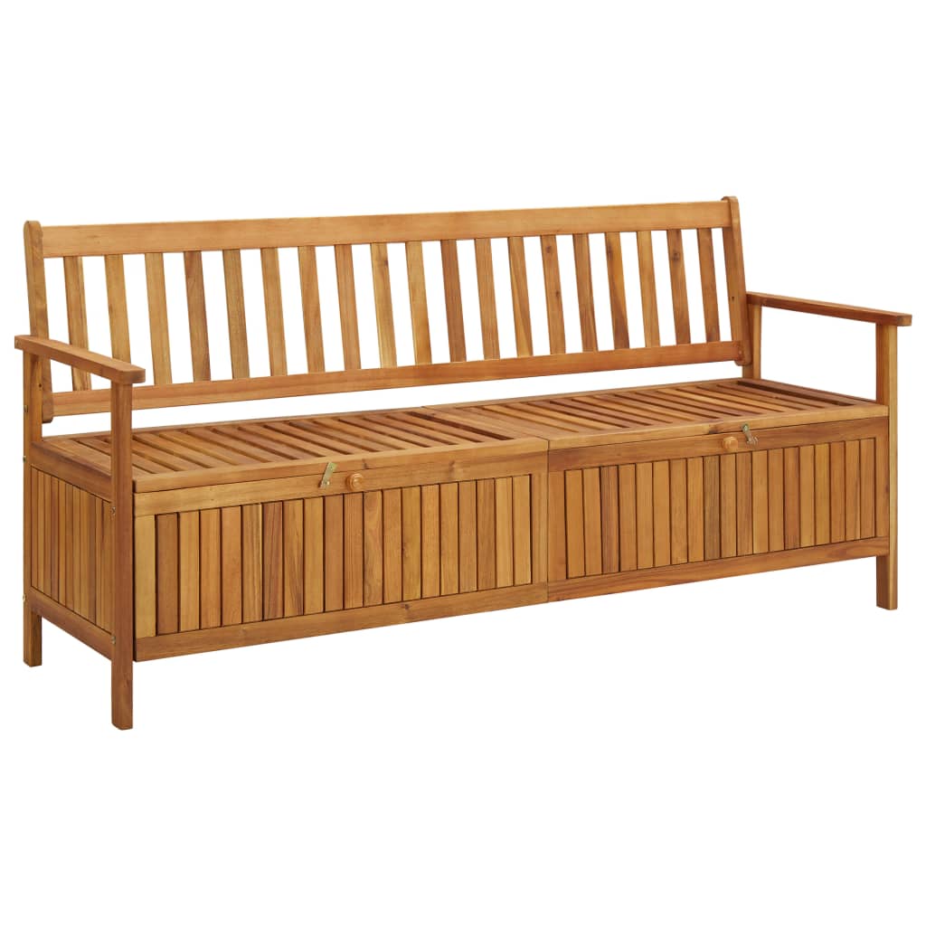 Berkfield Garden Storage Bench 170 cm Solid Acacia Wood