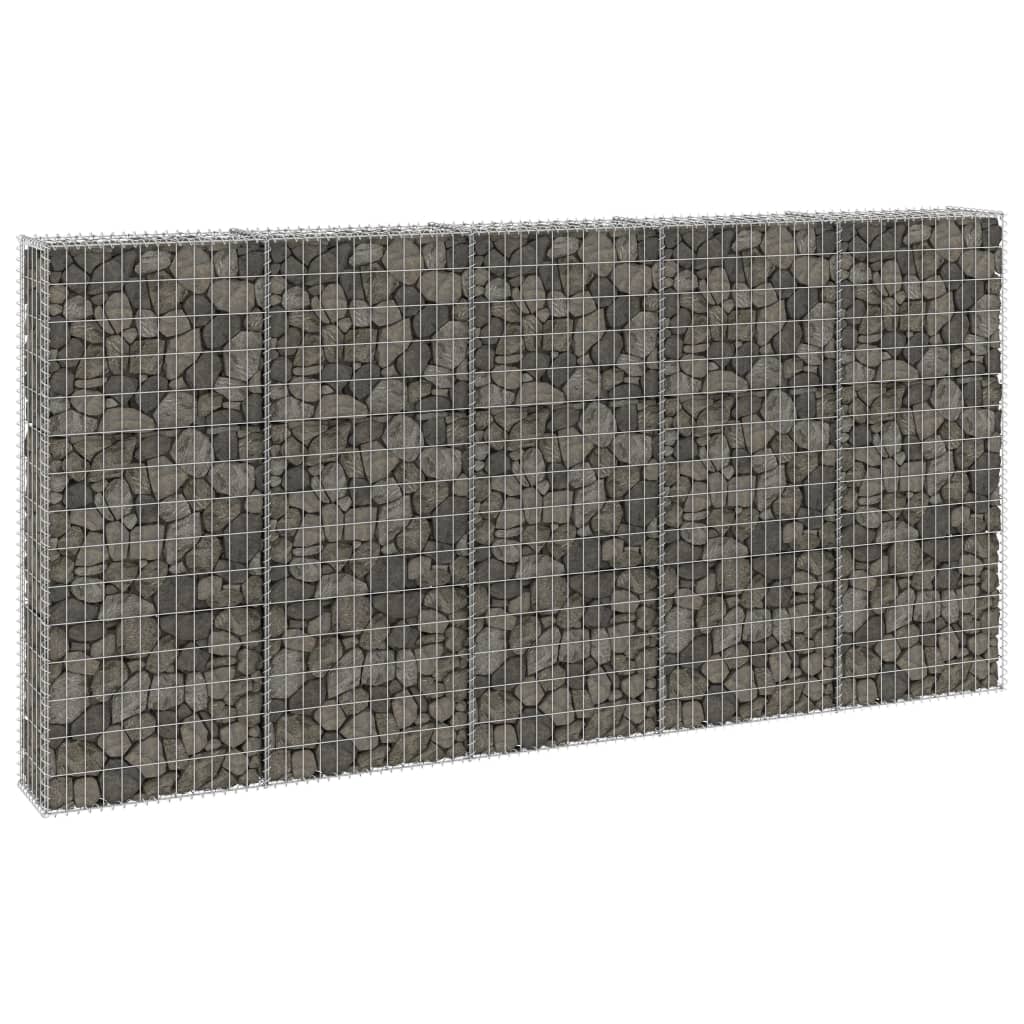 Berkfield Gabion Wall with Covers Galvanised Steel 300x30x150 cm