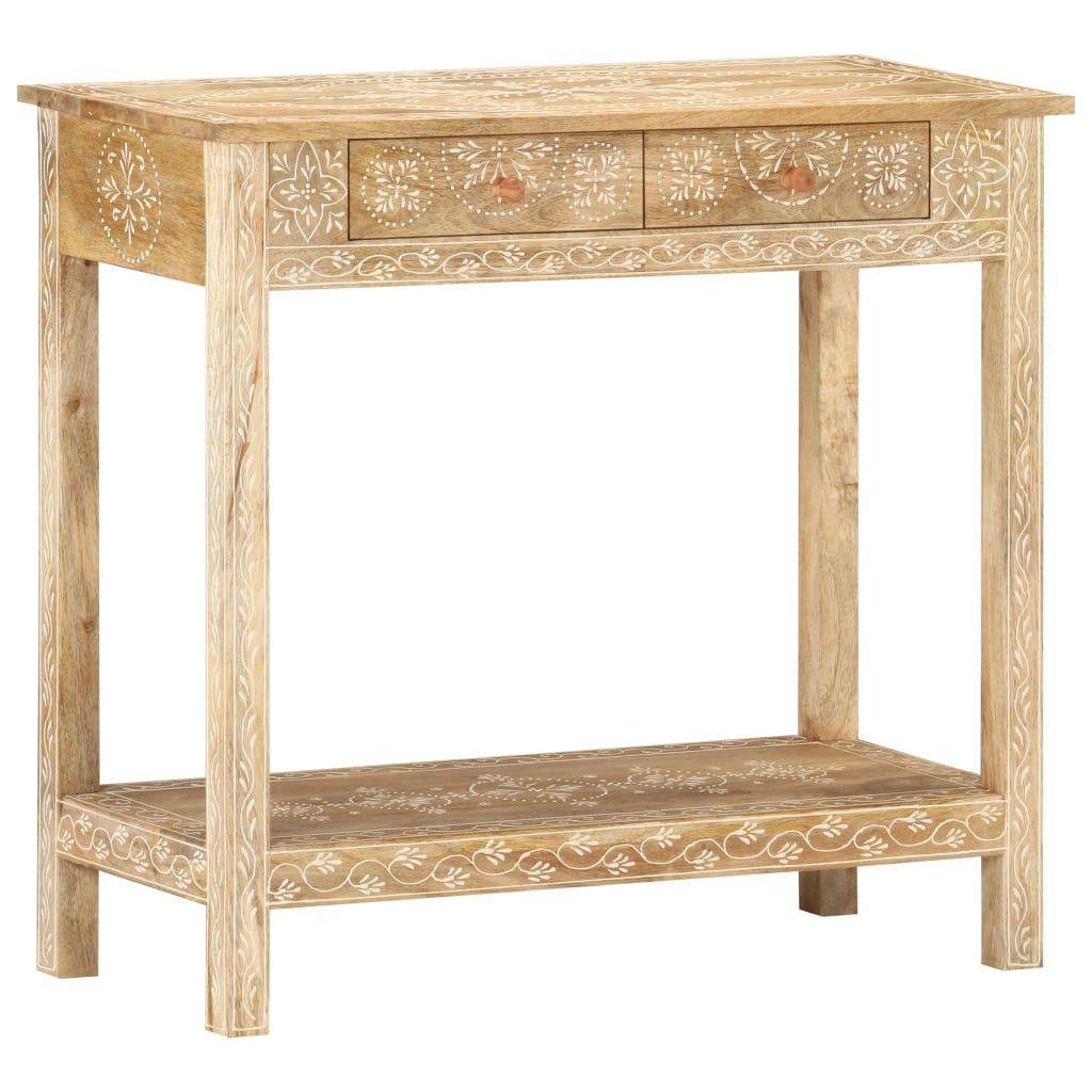 Berkfield Console Table 80x35x74 cm Solid Mango Wood