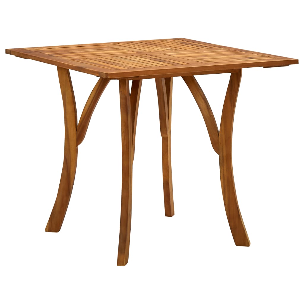 Berkfield Garden Table 85x85x75 cm Solid Acacia Wood